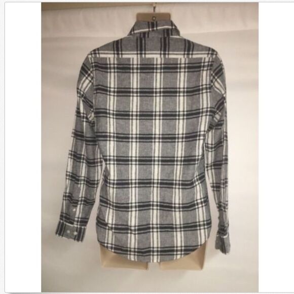 Express Button Front Shirt Mens Small Plaid NWT - Picture 4 of 4